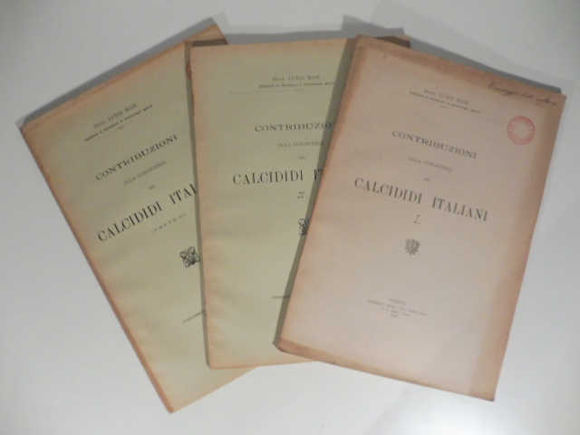 Contribuzioni alla conoscenza dei calcididi italiani. Vol. I-III